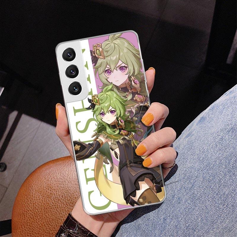 Genshin Impact Anime Phone Case For Samsung Galaxy S24 S25 Edge S26 Ultra S23 S22 S21 Plus S20 FE + Personalized Print Cover Gal