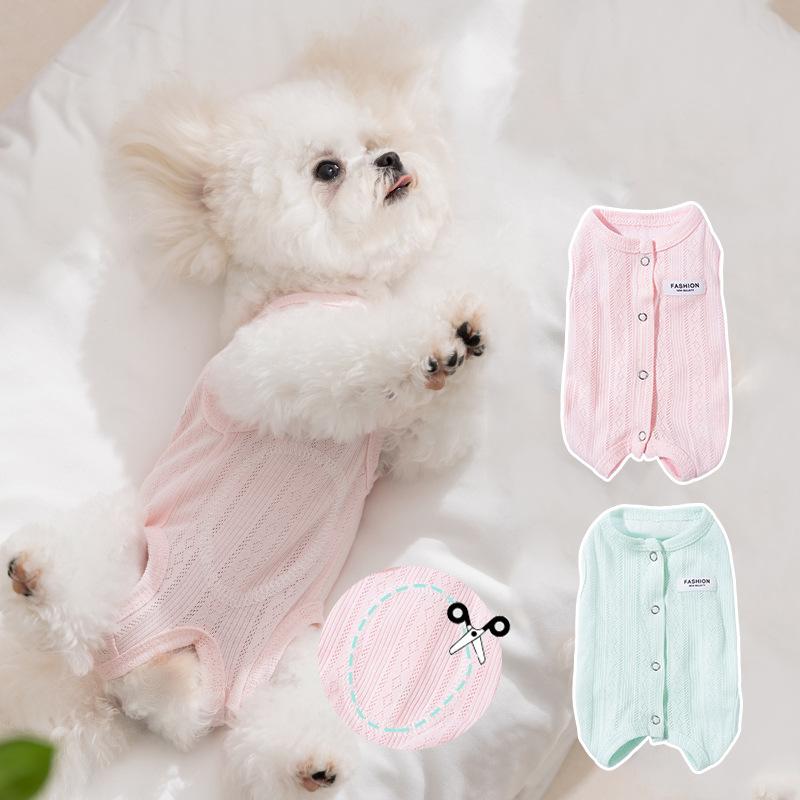 

Spring and summer dog belly clothes are simple and fashionable thin summer indoor air-conditioning clothes to prevent cold home clothes dog clothes XXL (recommended weight 15-10kg)