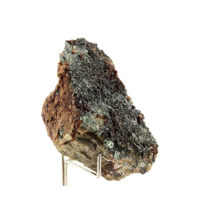 Pierres et Minéraux. Grenat Hessonite + Clinochlore. 591.25 ct. Bellecombe, Aosta Valley, Italie.