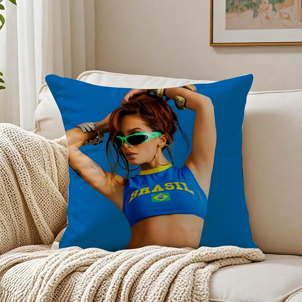 singer energetic AAnitta Cushion Cover Pillowcase Antidustmite living Room Sofa Decor Cushion Room
