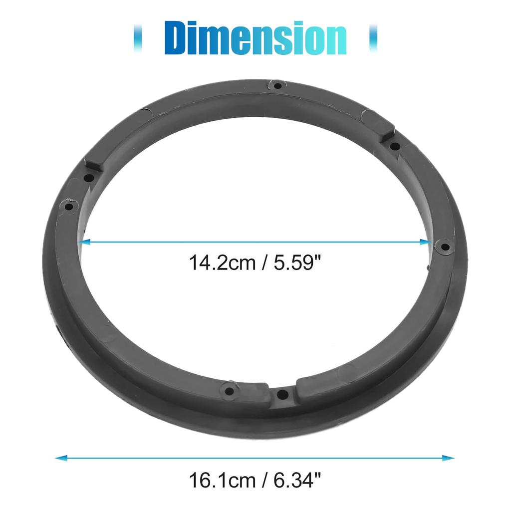 uxcell Inner Baffle Car Speaker Inner Spacer Inner Baffle Board Speaker Mounting Kit 165mm Compatible with Suzuki Plastic Black 2pcs