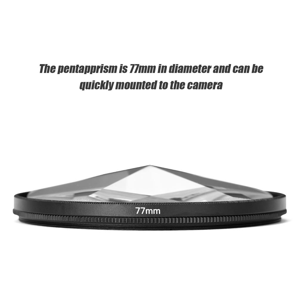 Camera Filter Photography Foreground Blur Film Photography Props 77mm Glass Pentaprism Filter Camera Accessories