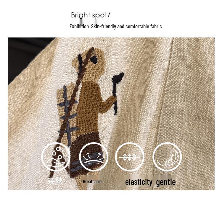 Chic Embroidered V-Neck Women's Jacket - 2025 Autumn Collection, Plus Size, Loose Fit, Short Style