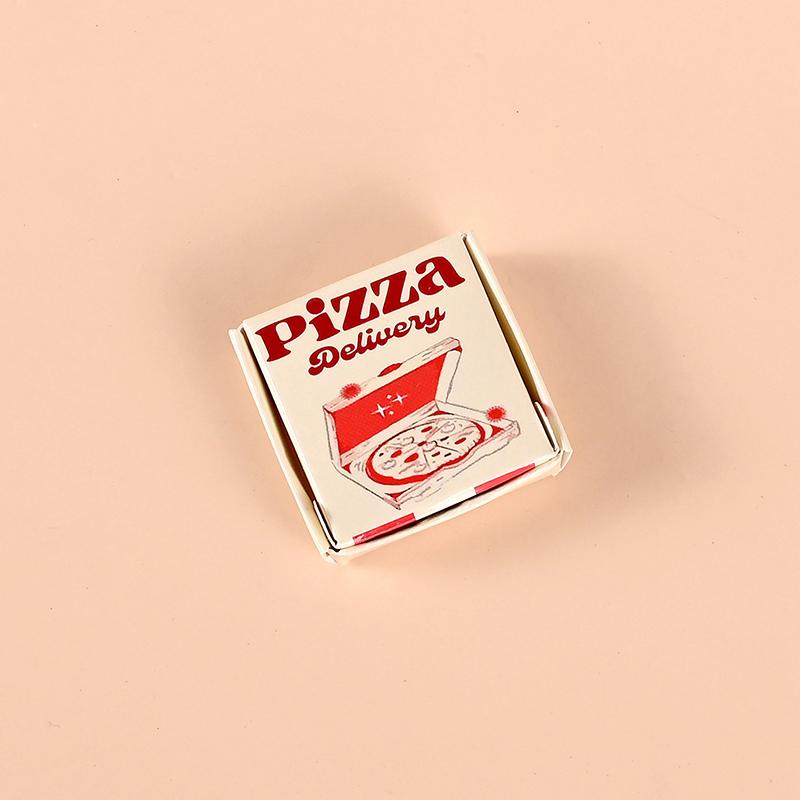 6 Stück Puppenhaus Miniatur Pizza Oder Verpackungskarton Modell Küche Lebensmittel Dekor Spielzeug Puppenhaus Zubehör