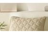 Quilted Anti-Dirt Pillowcase: Oil, Dirt & Saliva Resistant, Machine Washable, Ideal for Home/Dorm.