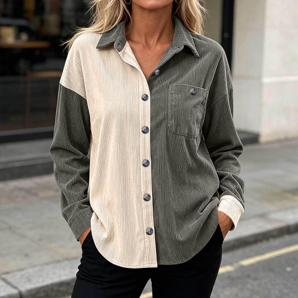 Women's Fashion Long Sleeve Loose Fit Jacket
