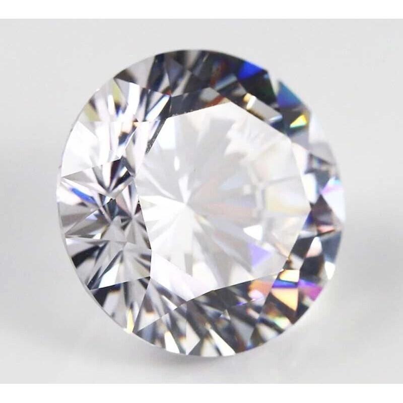 Natural Shiny White Zircon Round Faceted Cut 6-8 Ct Stunning Certified Gemstone