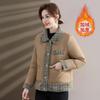 Packed Cotton-padded Clothes Short Lapel Piled Thickened Women's Cotton-padded Jackets On Clothes
