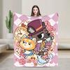 Aggretsuko Flannel Blanket Winter  Warm Soft Bedding Throws for Kids Adult Couch Chair Street Trend Bedspread Sofa Bed Cover