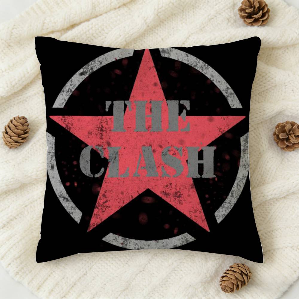 The CClash London Calling Doublesided Printed Square Decorative Cushion Cover for Sofa Living Room Home Decor