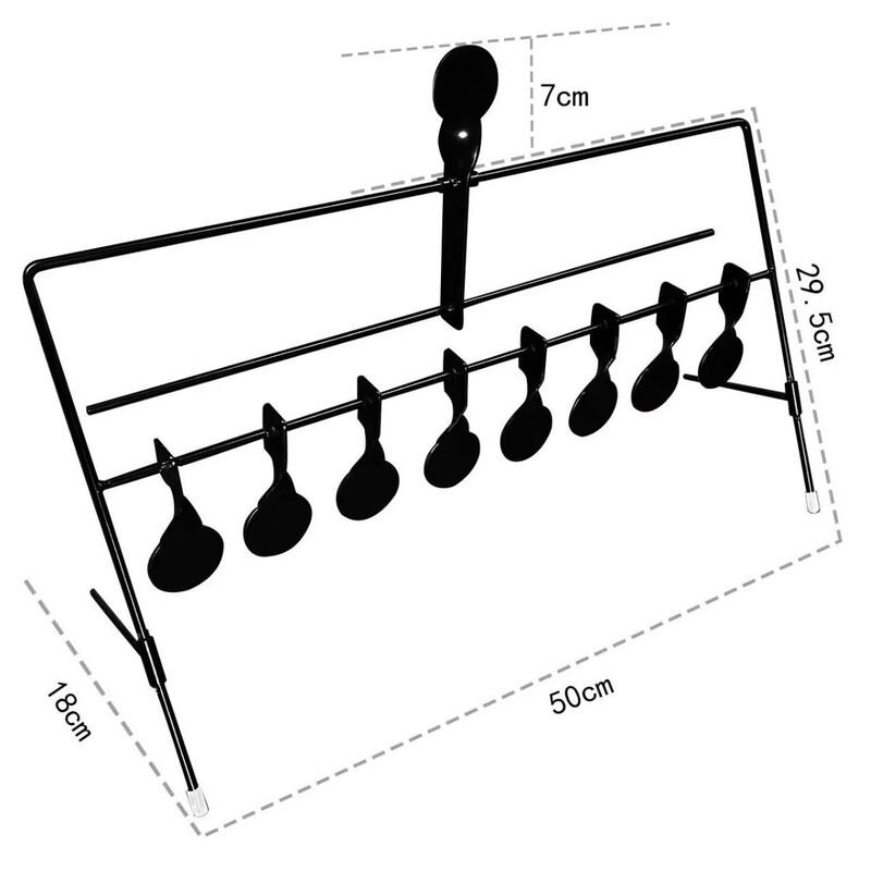 TLXT 8-in-1 Metal Resetting Shooting Practice Target