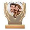 24TE Customizable LED Acrylic Picture Frame With Couple Photo Personalised For Bedroom Living Room Valentine's Day Gift