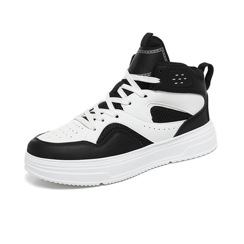 

Мужские сверхлегкие высокие спортивные кроссовки большого размера для альпинизма на открытом воздухе Мужские баскетбольные кроссовки 44 чёрный/белый