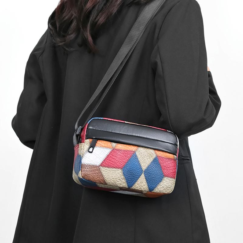 trendy and versatile small-sized indie- backpack with zipper, single-shoulder bag, best-selling women's bag.