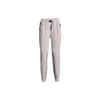 Solid Color Elastic Waist Casual Cuffed Sports Pants Women Bottoms Gray 1374474-592