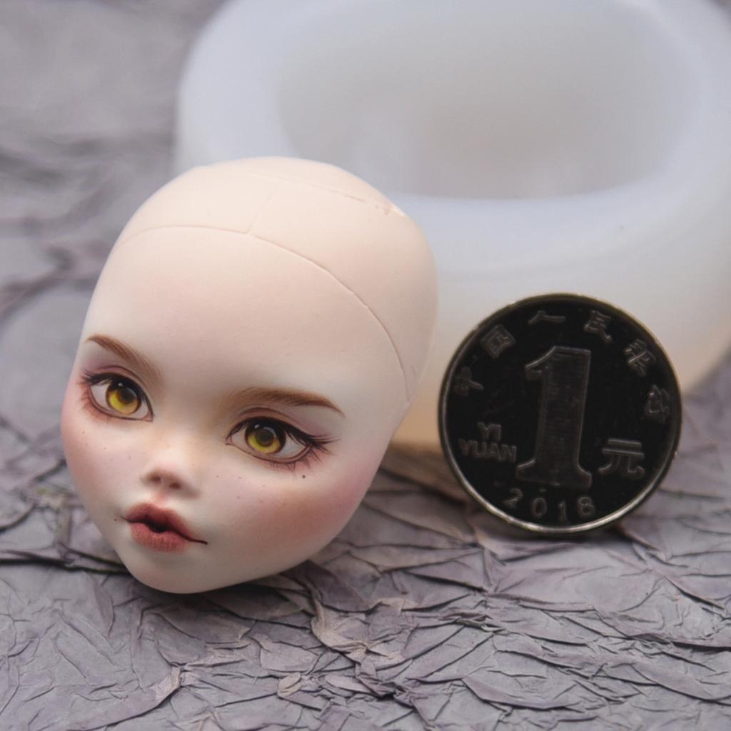 Elf Face Clay Molds Non Stick Easy to Demold Doll Face Clay Molds for Elf Toy Epoxy Resinn Casting DIY Handmade Craft