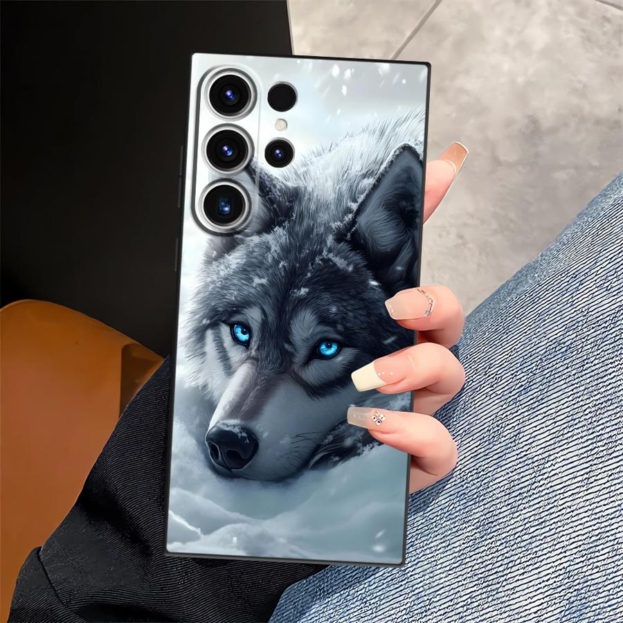 

Cool Lion Dog Funda Phone Cover Case for Samsung Galaxy S26 Ultra S25 Plus S24 S21 FE S23 Note 20 8 9 10 S10 S9 S20 Ultra Galaxy S9