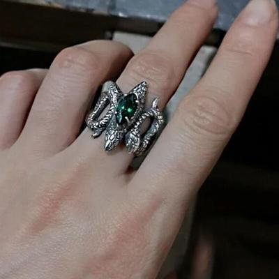 Niche Design Original Snake Advanced Cool Wind Irregular Index Finger Ring