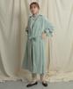 Sense of Place Volume Sleeve Trench One Women's Coat, AA14-27B001, L.GREEN