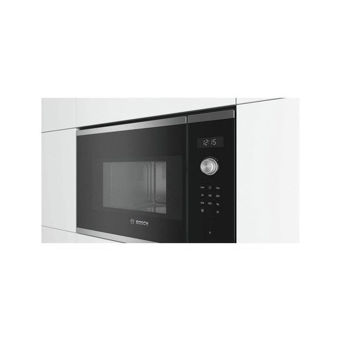 Bosch Serie | 6 BFL524MS0 Four Micro-ondes Monofonction Intégrable 20 Litres 800 Watt Acier Inoxydable