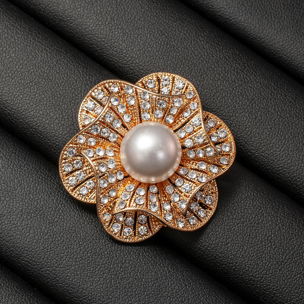 Light Luxury Fashion Versatile Elegant Flower Brooch