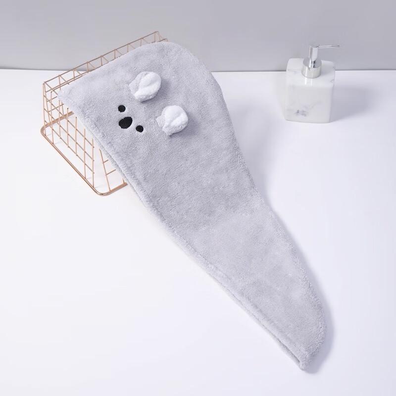 Fumade Women s Cartoon Coral Fleece Quick-Dry Hair Cap 2-Pack