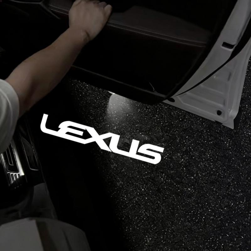 UDS2  LED Car Door Projector Ghost Shadow Welcome Light Bulbs Accessorie For Lexus RX ES GX LS LX IS GS RC UX Series ES200 ES250 ES260