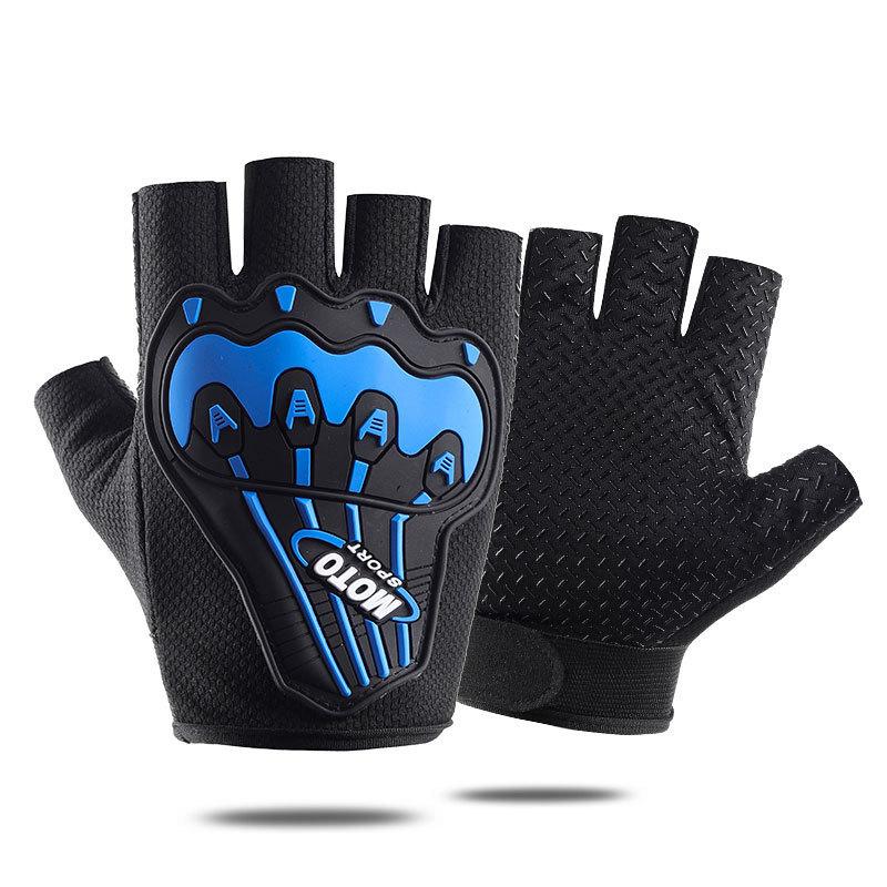 Mens and womens outdoor sports half finger non-slip wear-resistant tactical gloves One Size
