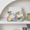 1pc Tissue Box for Home Living Room Tissue Holder Vintage PU Leather Light Luxury Oil Painting Paper Towel Cover Napkin Dispenser