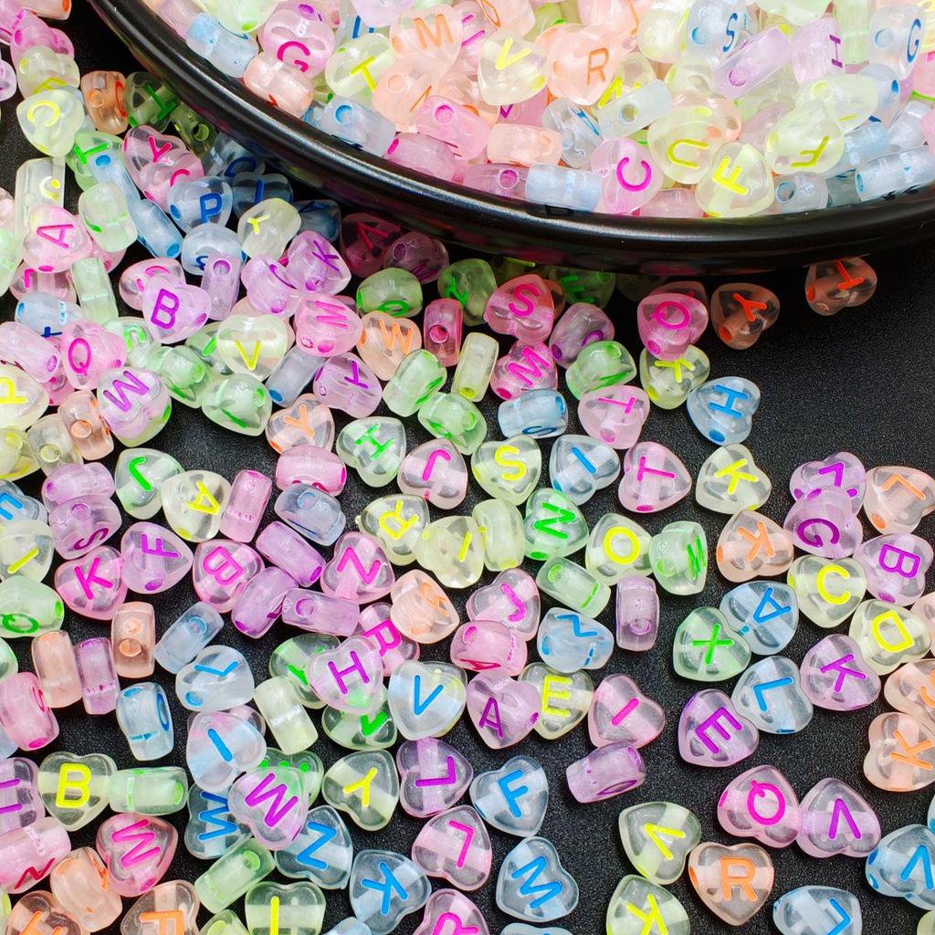 Acrylic Letter Beads for Kids' Jewelry Making – Educational DIY Beading Accessories