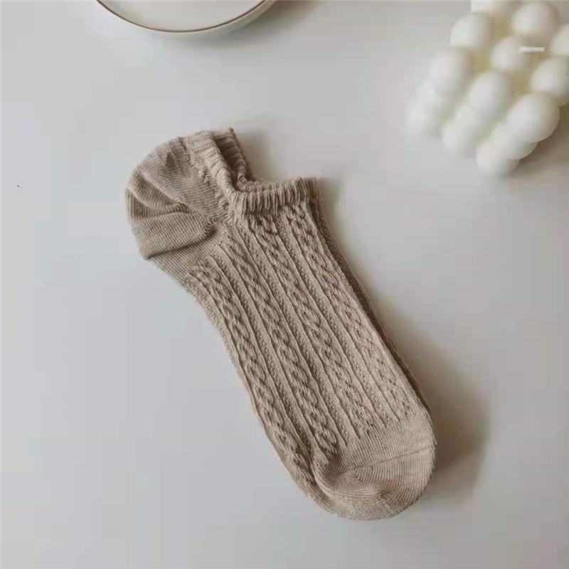 

Женские носки до щиколотки с цветочным узором в японском стиле на весну и лето — повседневные, свежие, хлопковые, модные и удобные в студенческом стиле One Size