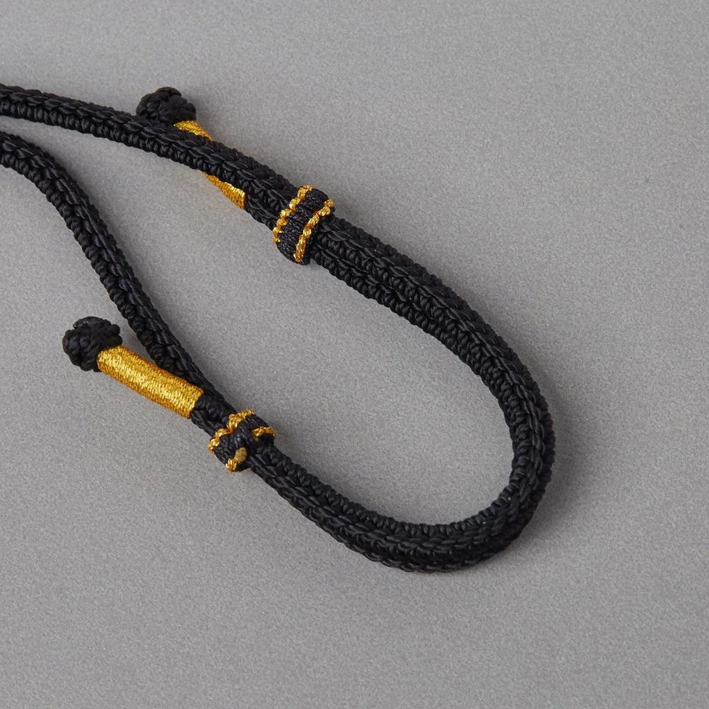 Hand-woven Jade Pendant Lanyard Necklace - Adjustable Unisex Rope