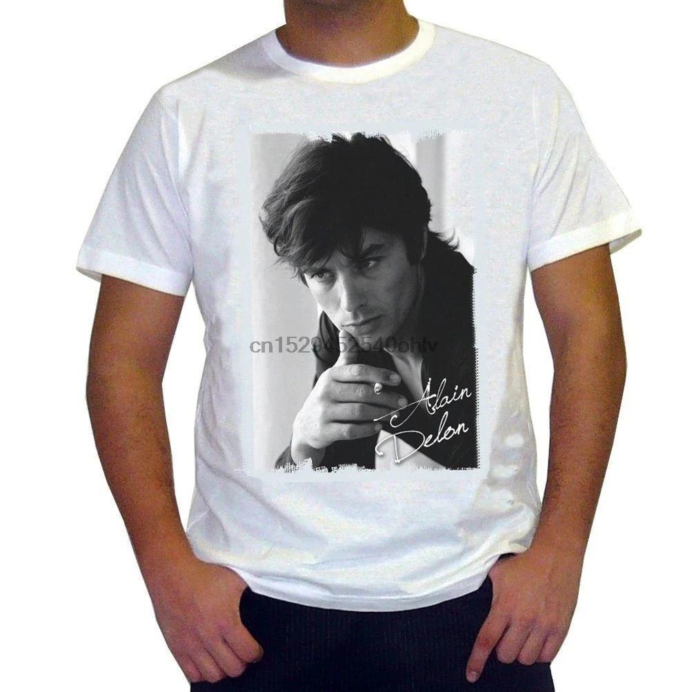 Alain Delon Vintage Signature White T-Shirt
