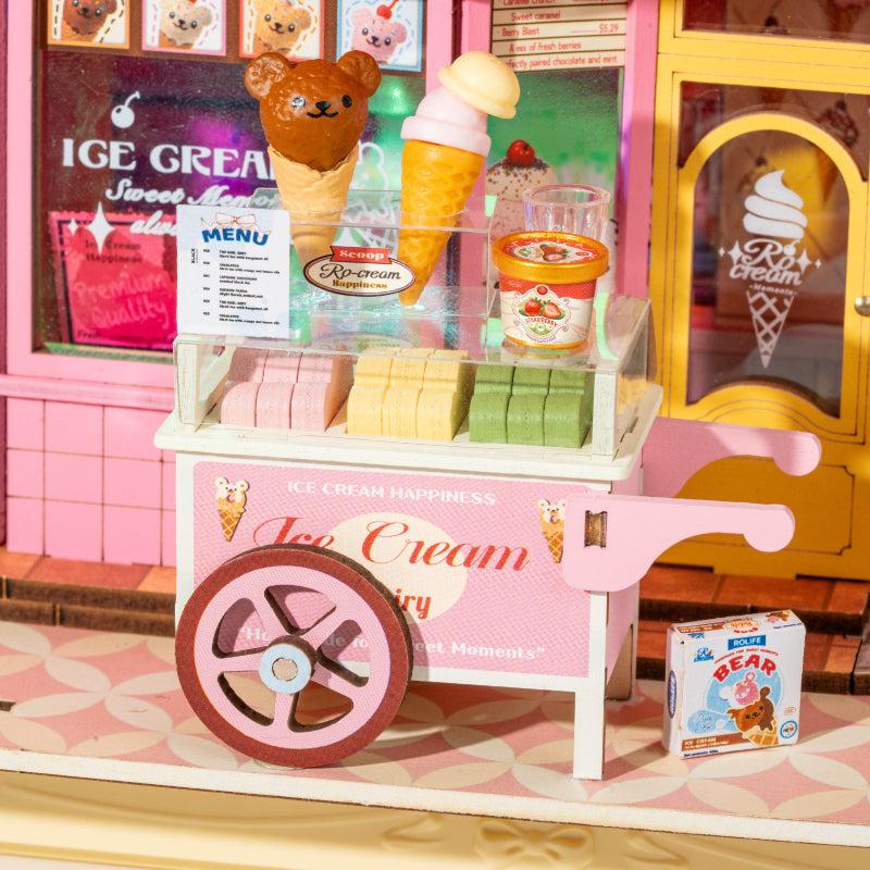 ROBOTIME Rolife 3D Puzzles Sweet Scoopery Ice Cream 3D Wooden Puzzle DP002