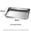 Stainless Steel Deep Square Plate