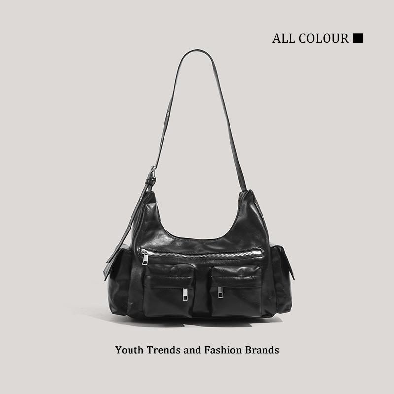 

Сумки Новые Милые Крутые Сумки-Локомотивы Ретро Мода Фактурные Сумки на Плечо Дорожные Большой Вместимости Сумки-Тоут чёрный