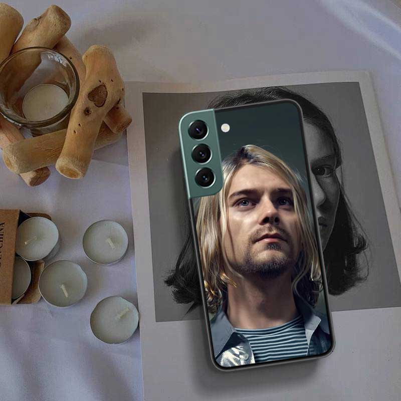 Retro Singer Kurt Cobain Phone Case For Samsung A15 A25 A35 A55 Galaxy A12 A22 A32 A52 A72 A54 A34 A24 A14 A53 A33 A23 A13 A73 A