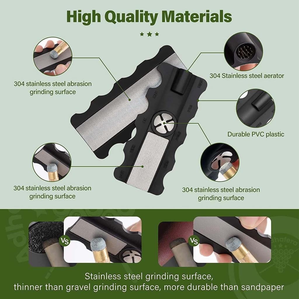 5-w-1 Kształtówka do końcówek kijów bilardowych Narzędzie naprawcze Materiał żywiczny