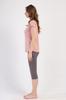 Women's Viscose Pajamas Short Sleeve Knee-Length Pants Comfortable M Vienetta