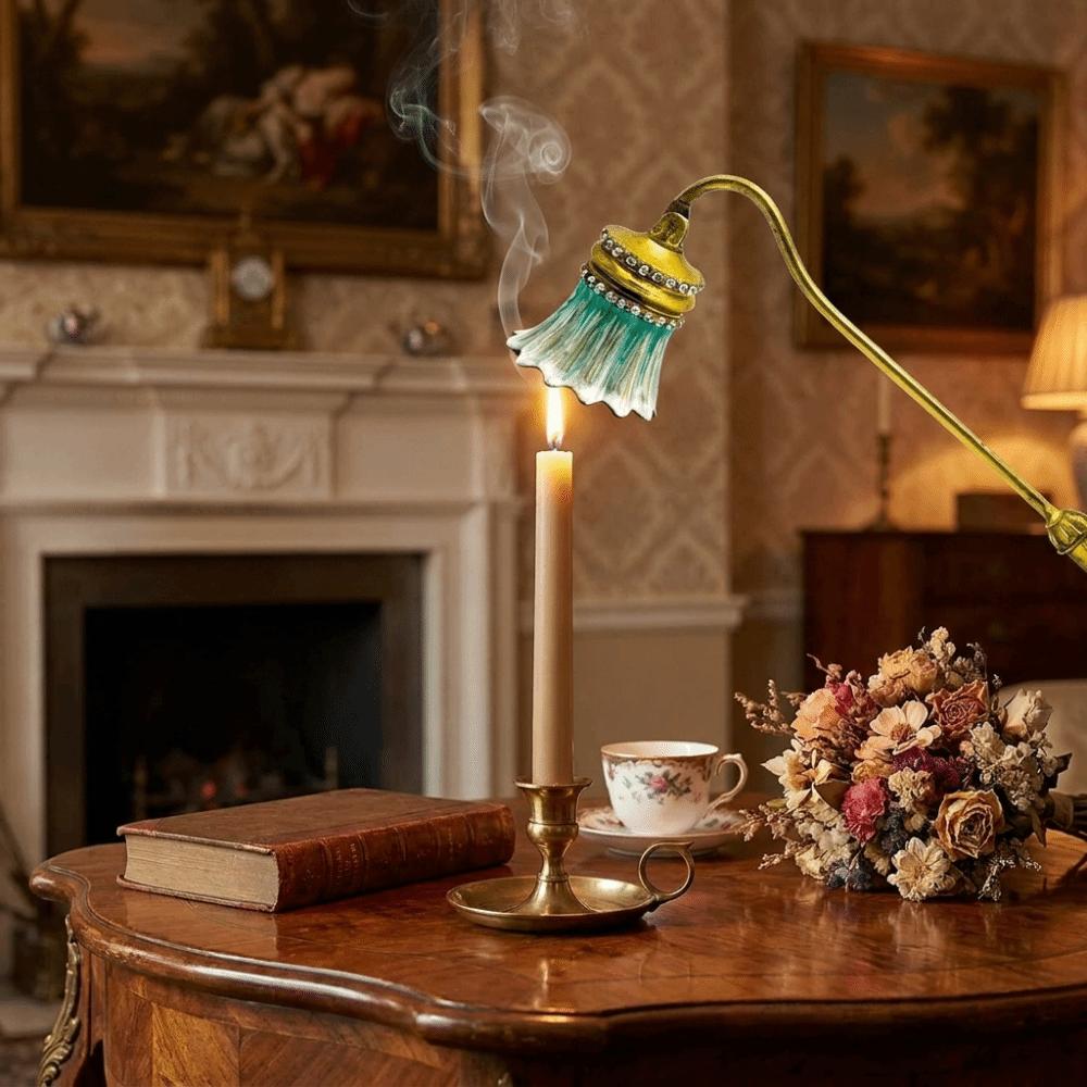 Vintage Kerzenlöscher Exquisiter Kerzen-Dochtlöscher Blumen-Kerzenlöscher Wohnzimmer