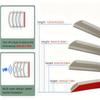 6m Door & Window Soundproof & Anti-Collision Sealing Strip, Porous Design, Windproof & Thermal Insulation. Adjustable Thickness