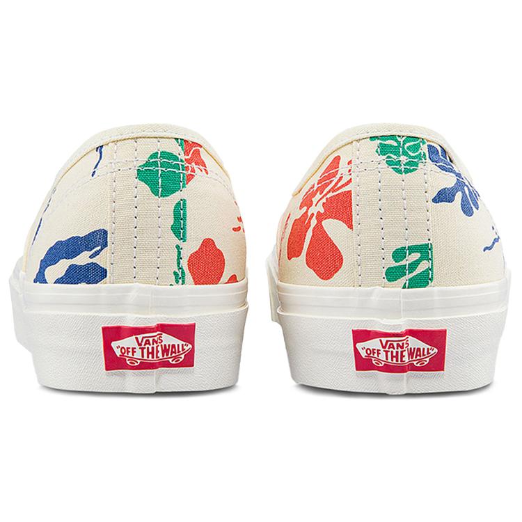 Vans Authentic 44 Dx Low Tops Casual Skateboarding Shoes White Multi Color Printing Unisex 'White Blue Yellow' VN0A5KX4AWD