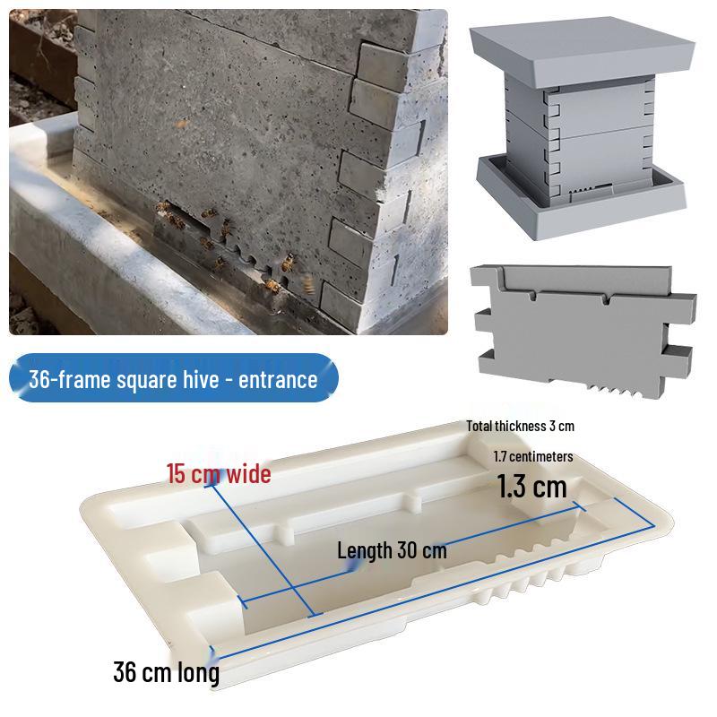 

Thickened Multi-Functional Cement Beehive Mold for Beekeeping