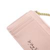 Women's Solid Color Card Holder & Coin Purse with Multi-Card Slots and Keychain