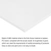 MECCANIXITY ABS Plastic Sheet 10 Inch x 10 Inch x 0.2 Inch ABS Styrene Sheets for Building Model DIY Crafts Panel White