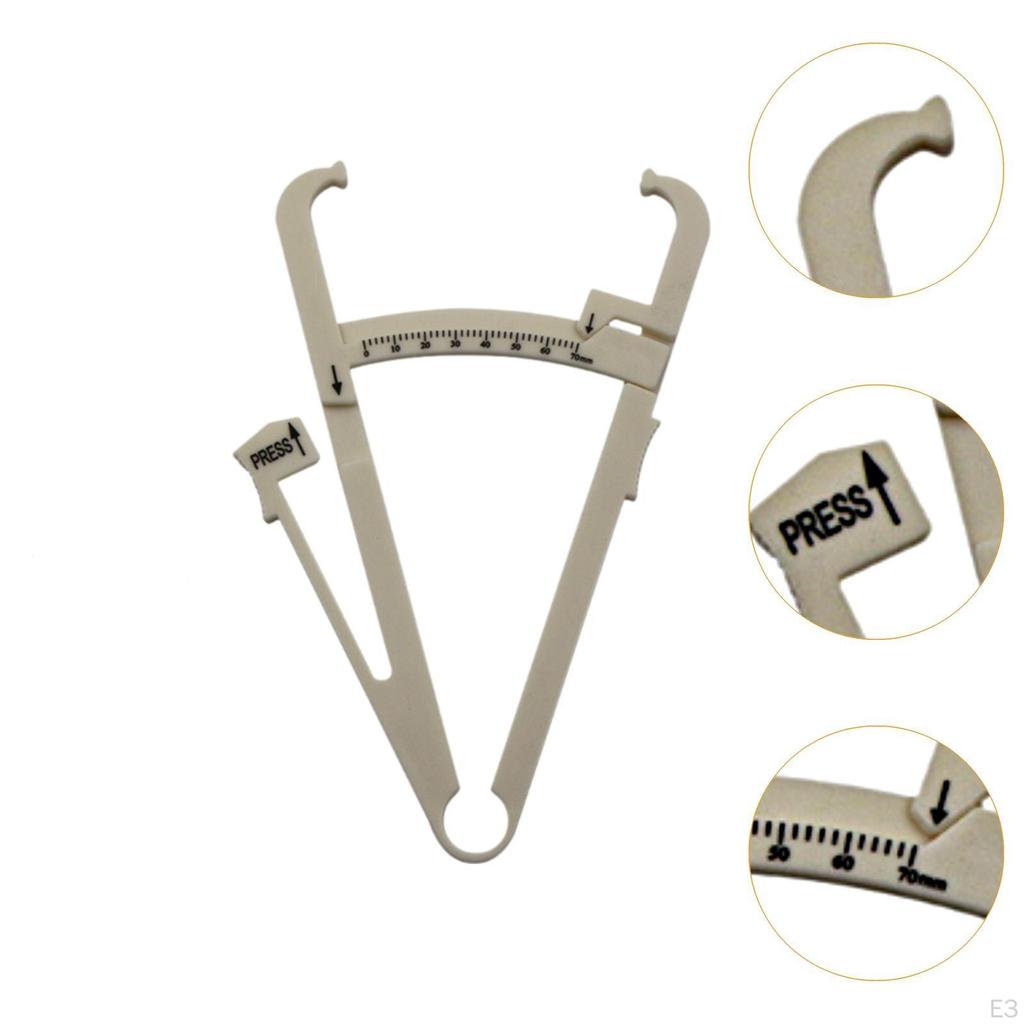 2 Pieces Body Caliper Tool for Fitness Accurate Skinfold Measuring Tools