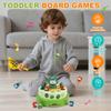 Electric Pop-up Turntable Toy with Music Cartoon Rotating Rabbit Catcher Toys with Nets Musical Launching Rotating Game Kids Toy