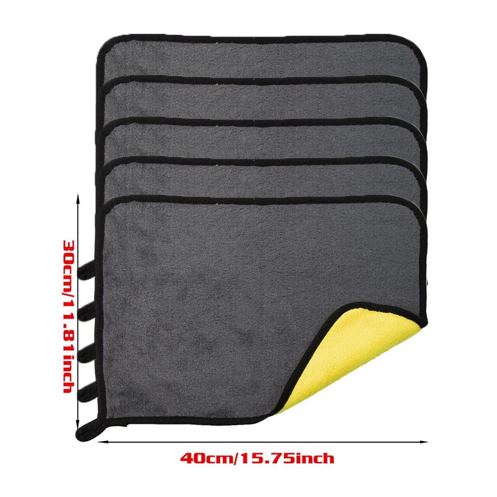 1/3/5Pcs Microfiber Cleaning Towel Car Clean Cloths Professional Detailing Auto Drying Towel Home Wash Towels Accessories
