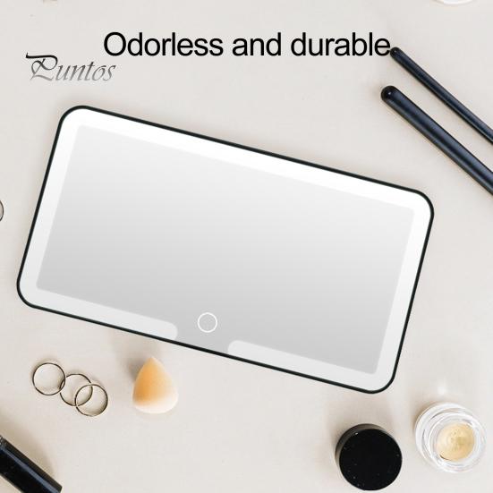 Sun Visor Makeup Mirror Car Vanity with 3 Light Modes Dimmable Touch Control Rechargeable Glare-Free LED