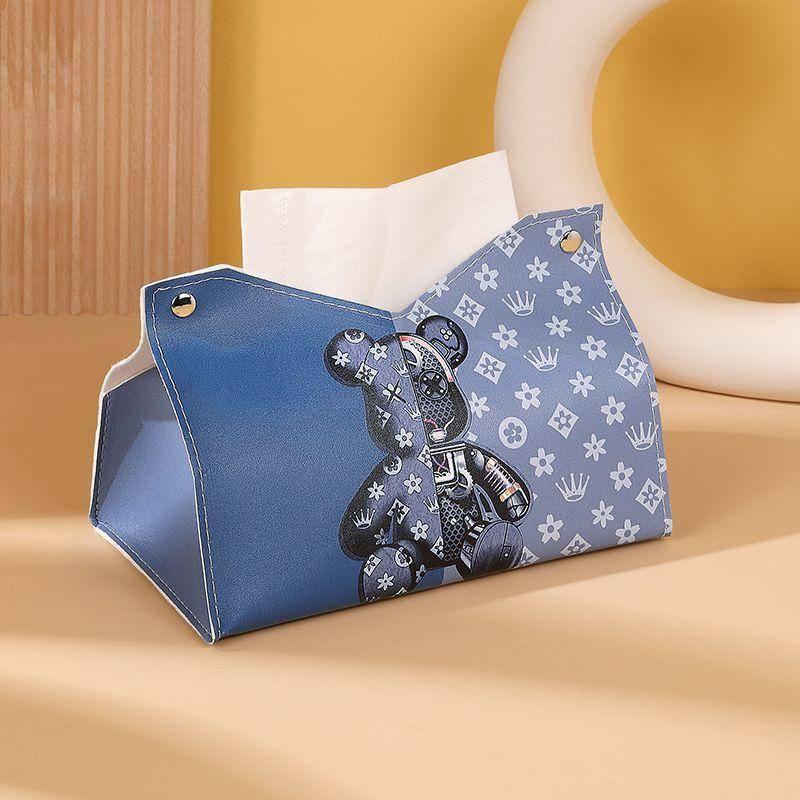 

Ins Tisue Box Cover Nordic Leather Tisue Box Paper Box Вітальня Побутова Творча Tisue Cover Paper Bag Автомобіль Журнальний столик Paper Box #01